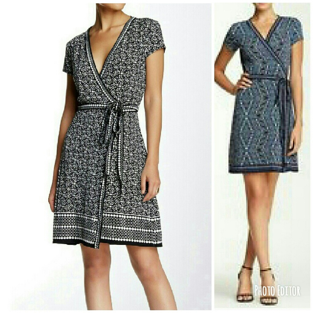 | Max Studio | Blue Wrap Dress